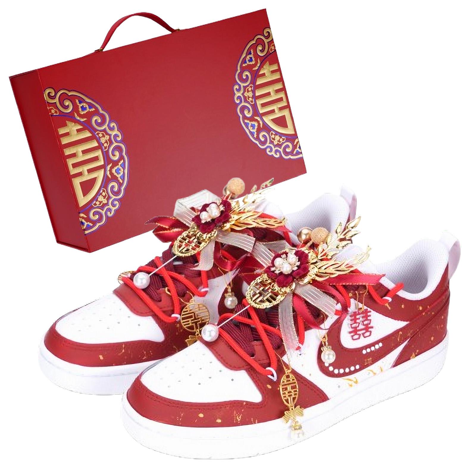 

Nike Court Borough GS Double Joy At Your Door Balance Low top Skateboard Shoes Women s Red White BQ5448-100(Team 969 3) 39