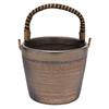 Banko Ware Ice Bucket with Handle, Ceramic, Bizen Gold Leaf, Made In Japan, 11813