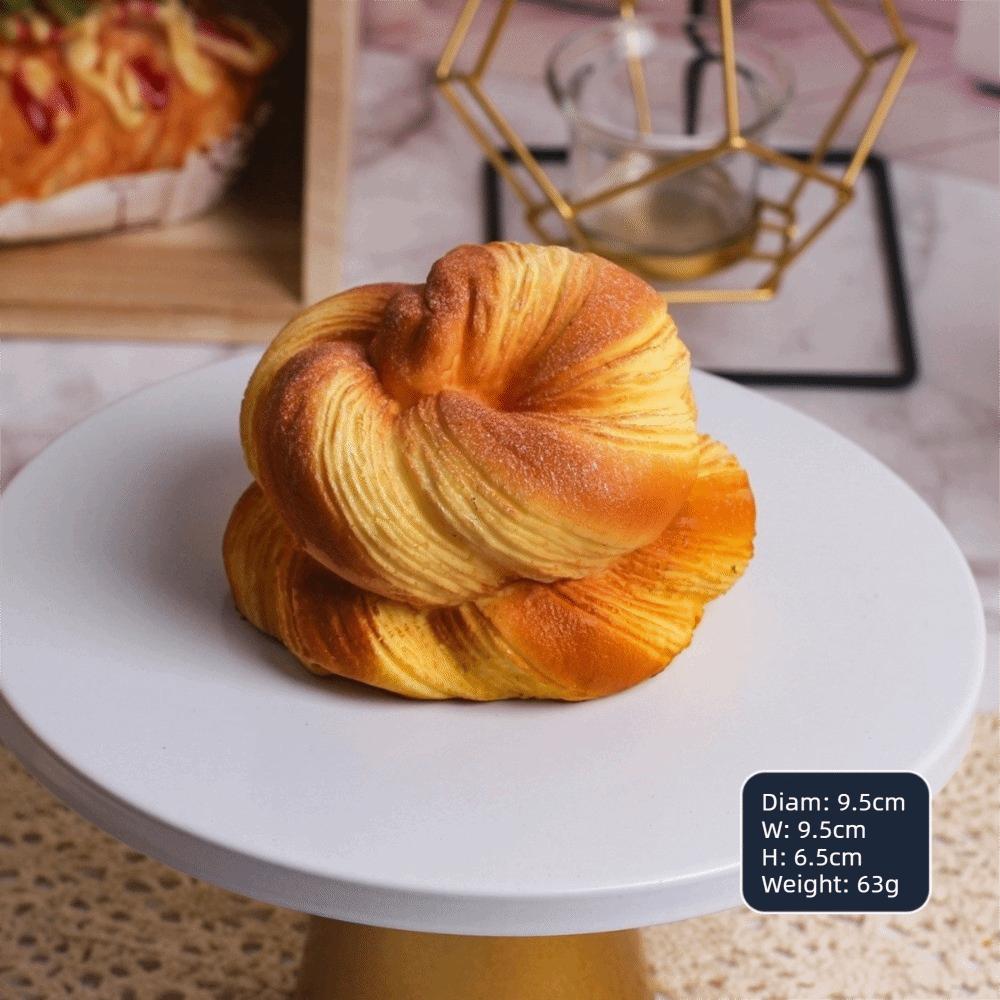 Slow Rebound Squishy Bread Toy Donuts Squeeze Toy Realistic Simulation Bread Toy Photography Props