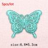 5Pcs/Lot Glitter Butterfly Bow Iron on Patches - Embroidered Patches on Clothes Bags Hats Jackets Decor