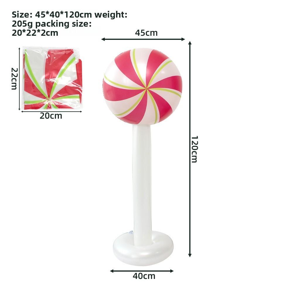 Christmas Inflatable Lollipop Decoration For Holiday Party Festive Decor