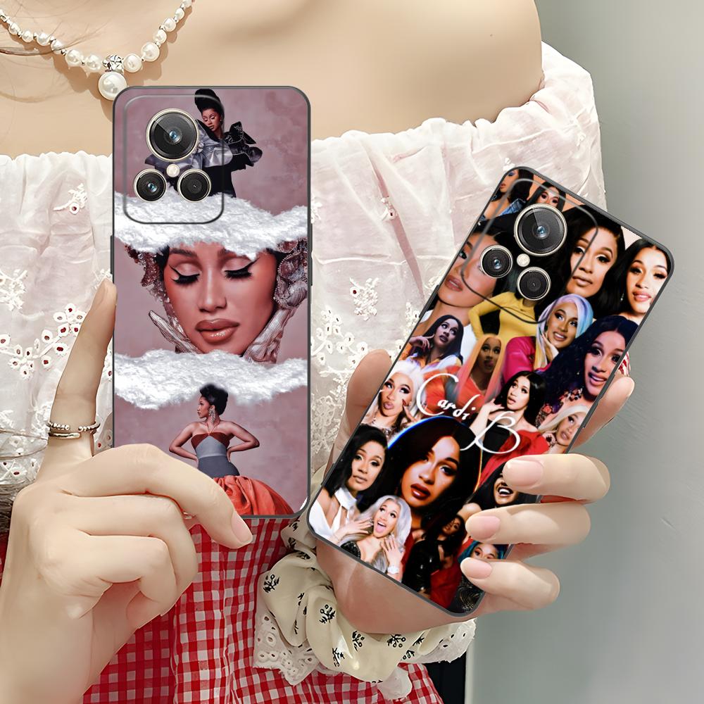 Cardi B Matte TPU Mobile Phone Case for Realme 15 14 13 12 11 10 9 Pro Plus T i Lite 5G Colorful Printing Cover