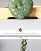 Natural Hetian Jade Pixiu Pendant, Exquisitely Carved with Ball for Men & Women