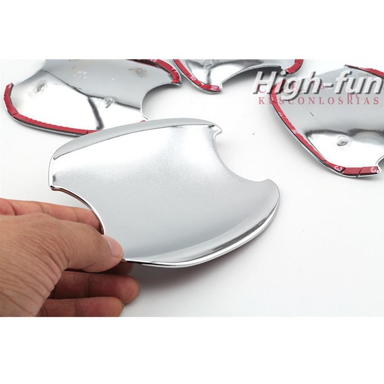 FUNDUOO For Honda Civic 2012 2013 2014 New Chrome Door Handle Cup Bowl Covers Trim Free Shipping Car