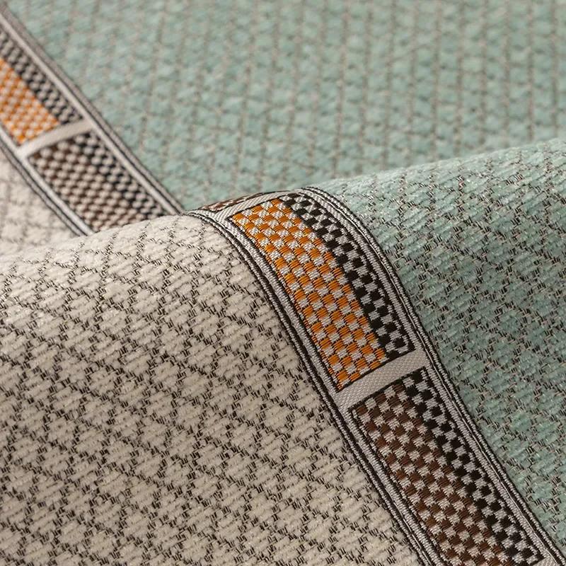 Chenille Lattice Sofa Cover for Living Room Non-slip Sofas Towel Couch Covers L Shaped Corner Sofa Mat Seat Pad Modern Home