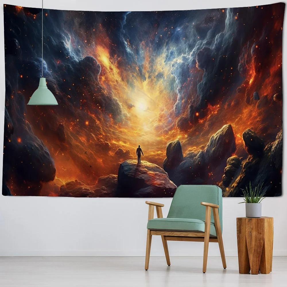 Galaxy Universe Scenery Pattern Tapestry Home Wall Decoration Tapestry Bedroom Living Room Tapestry