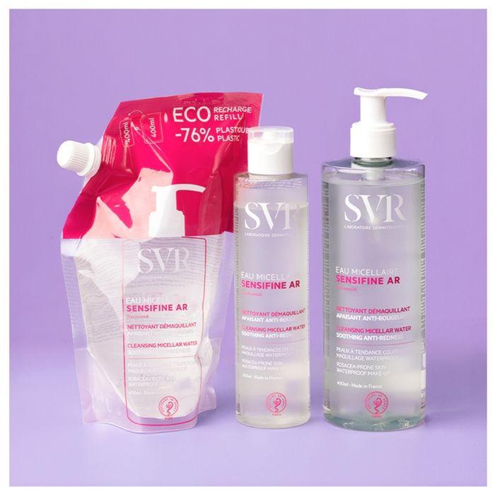 Eau Micellaire - SVR - Sensifine AR - 400ml - Peaux Sensibles - Hydratante - Apaisante