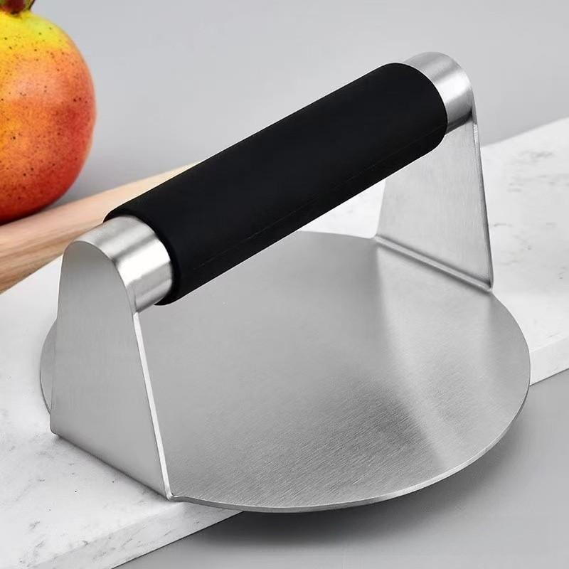 Kitchen Tool Set Stainless Steel Silicone Meat Press With Multifunction Hamburger Maker For Home Cooking