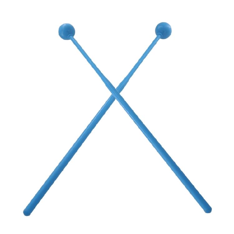 2Pcs Plastic Handle Percussion Instrument Accessories Mallets Beginners Training