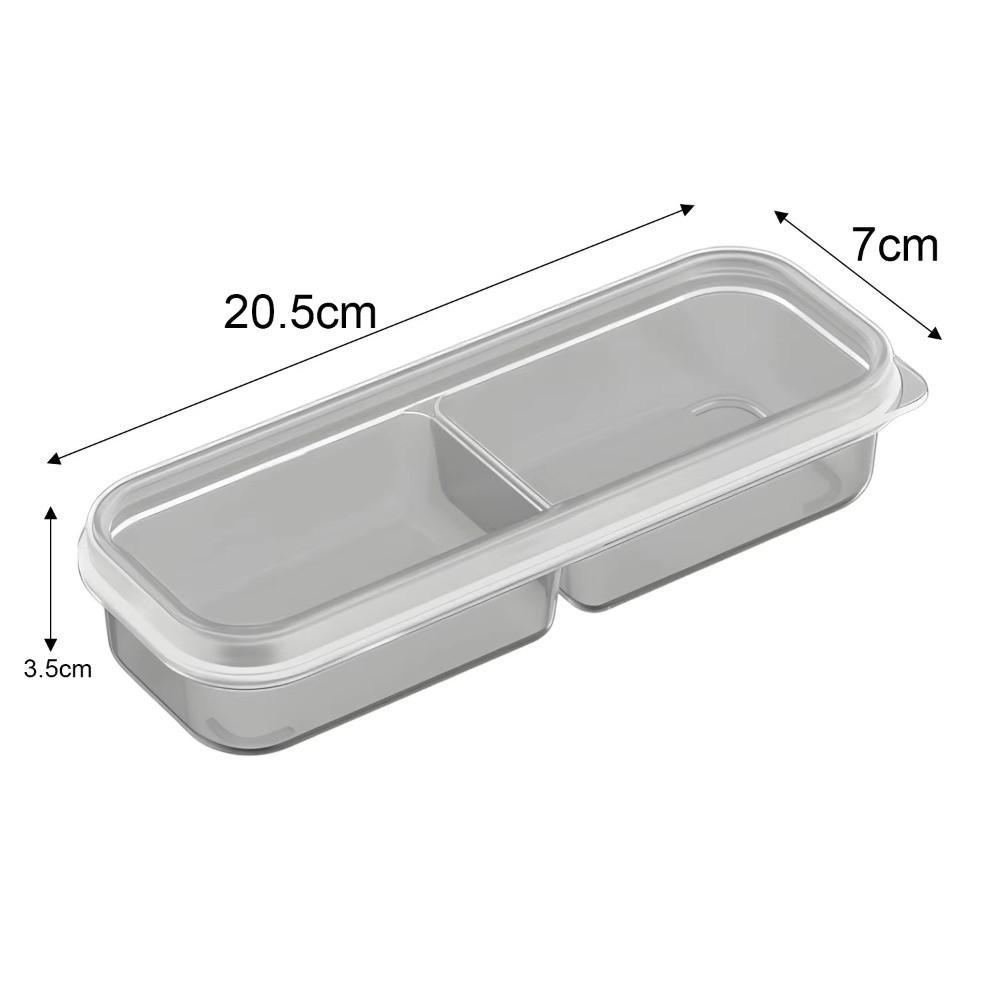 with Clear Lids Refrigerator Fresh-keeping Box Transparent Sealed Storage Refrigerator Airtight Storage Box 3/2 Grids Stackable