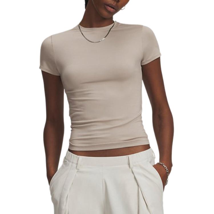 

Under Armour Meridian Soft Round Neck Pullover Short Sleeve T-Shirt Women tops 6000341-203 XS