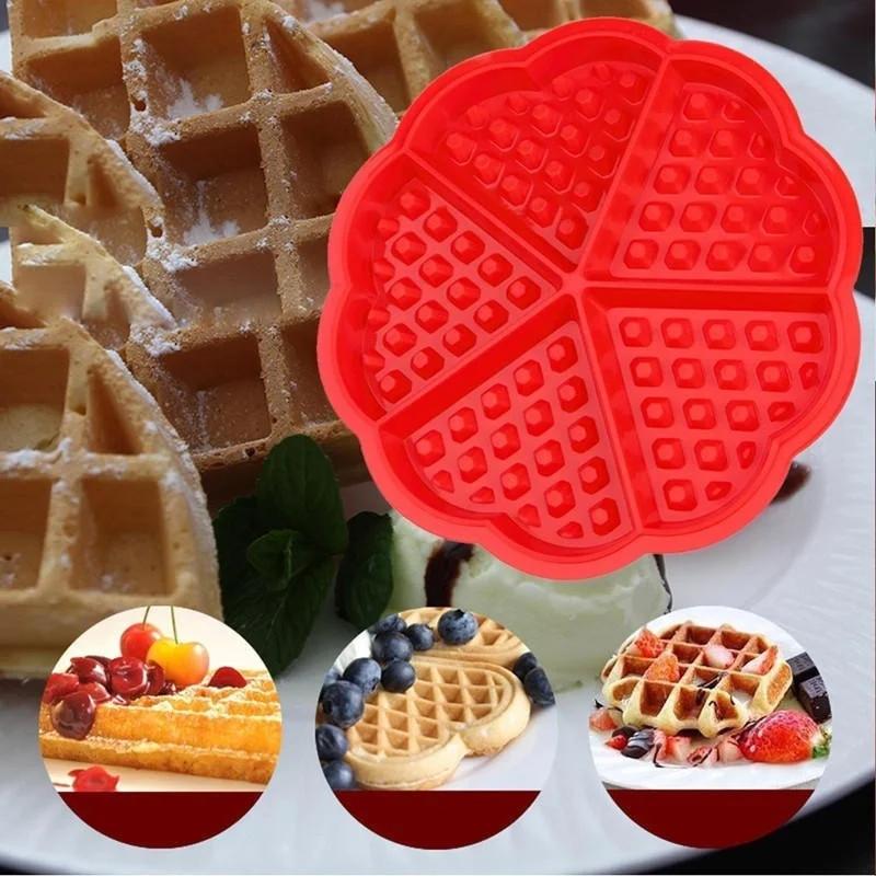 Delysia King Waffle Mould Mold Rectangular Cake Muffin Baking Mold Chocolate Fondant Patisserie Candy Bar Tool Kitchen Bakeware