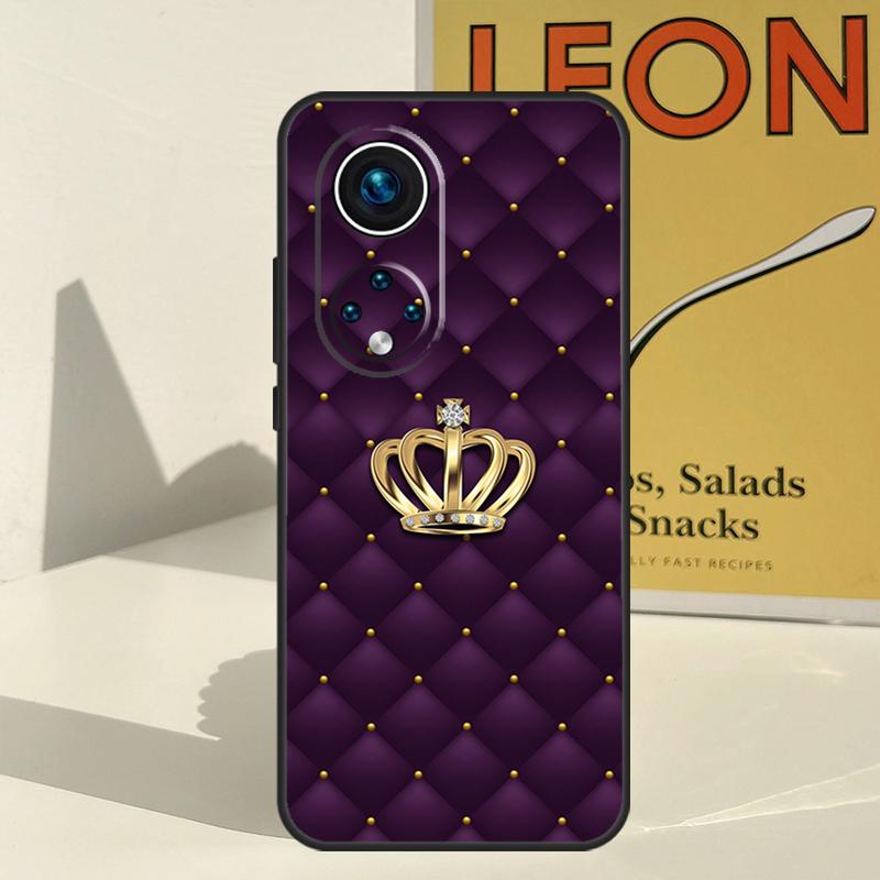 Quilted Texture Sofa Pattern Crown Case For Honor 200 Pro X9b X9a X8b X8a X8 X9 X9c 50 70 90 Lite Honor Magic 7 5 6 Pro Funda