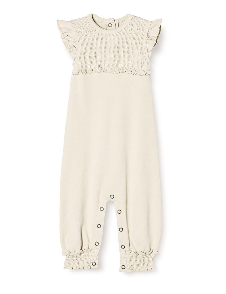 Short Sleeve Romper Organic Short Sleeve Romper Baby Stone [L'ovedbaby] Ff-462 (Stone Beige) 9-12M (For 9-12 Months)