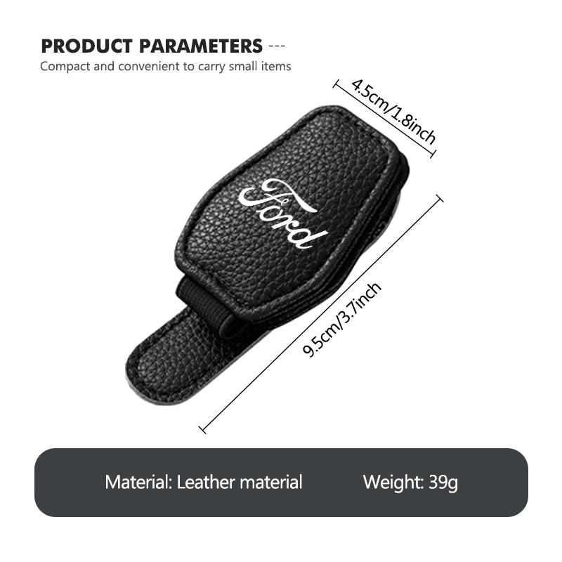 PPWE7 Car Sun Visor Glasses Holder Sunglasses Card Eyeglass Clip For Ford Focus Mk2 Mk3 Mk4 Fiesta Ranger Mondeo S-MAX Kuga