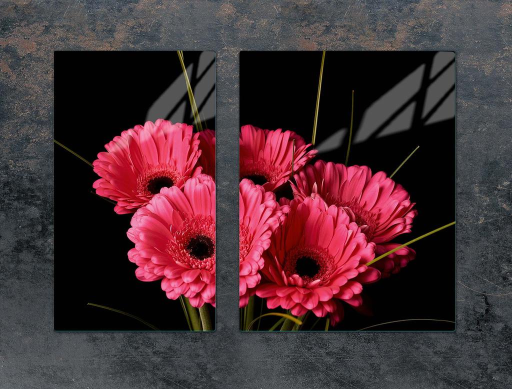 SZKLANA PŁYTA OCHRONNA NA KUCHENKĘ 70x52 GERBERA