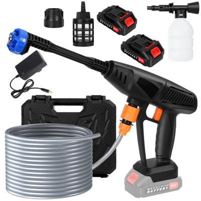 Kablosuz Basınçlı Yıkama Makinesi Pille Çalışan Basınçlı Yıkama Makinesi 6'ı 1 Arada Ayarlanabilir Nozullara Sahip Kablosuz Basınçlı Yıkama Makinesi 24V Taşınabilir Araba Güçlü Yıkama Makinesi