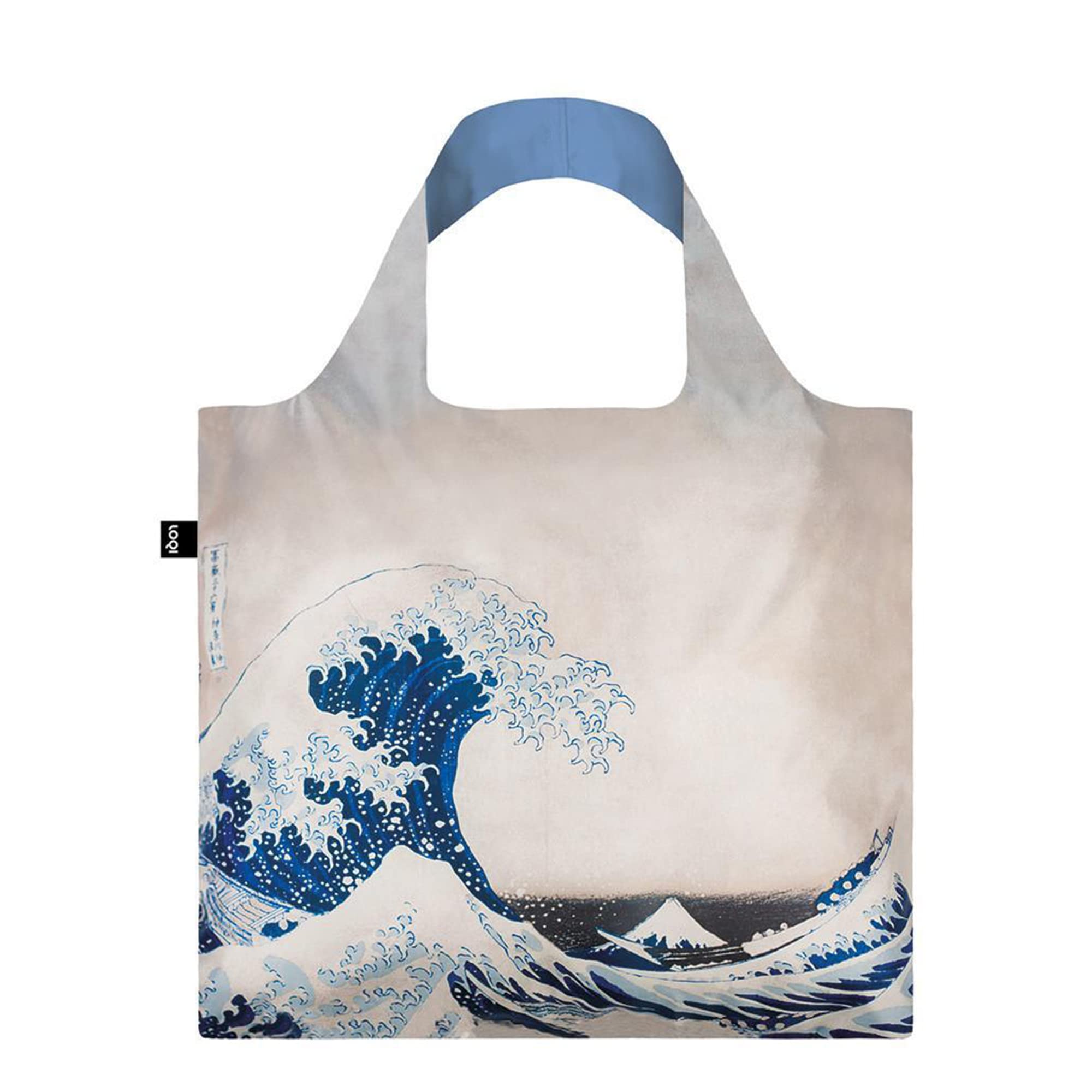

LOQI Eco Great Wave Off Stylish Bag, Hokusai s The Kanagawa, Recycled, Foldable,