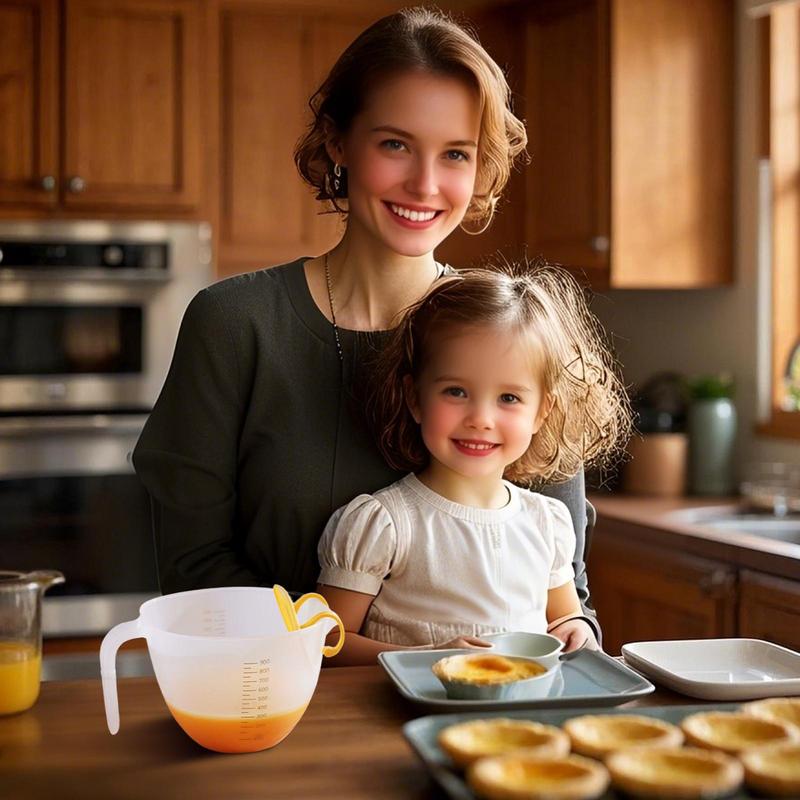 Messbecher-Set mit Filter 1000 ml Trichter Eiersieb mit Sieb Mehrzweck-Kochwerkzeug zum Reiswaschen Backen Kochen