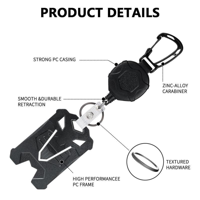 Badge Reel Clip Retractable Holder for Credit Card with ID Badge Holder for Professional Office Settings