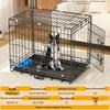 Thickened Wire Folding Dog Cage for Large and Medium Pets