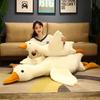 Internet celebrity big white goose plush toy sleeping soothing sleeping doll goose doll long throw pillow gift