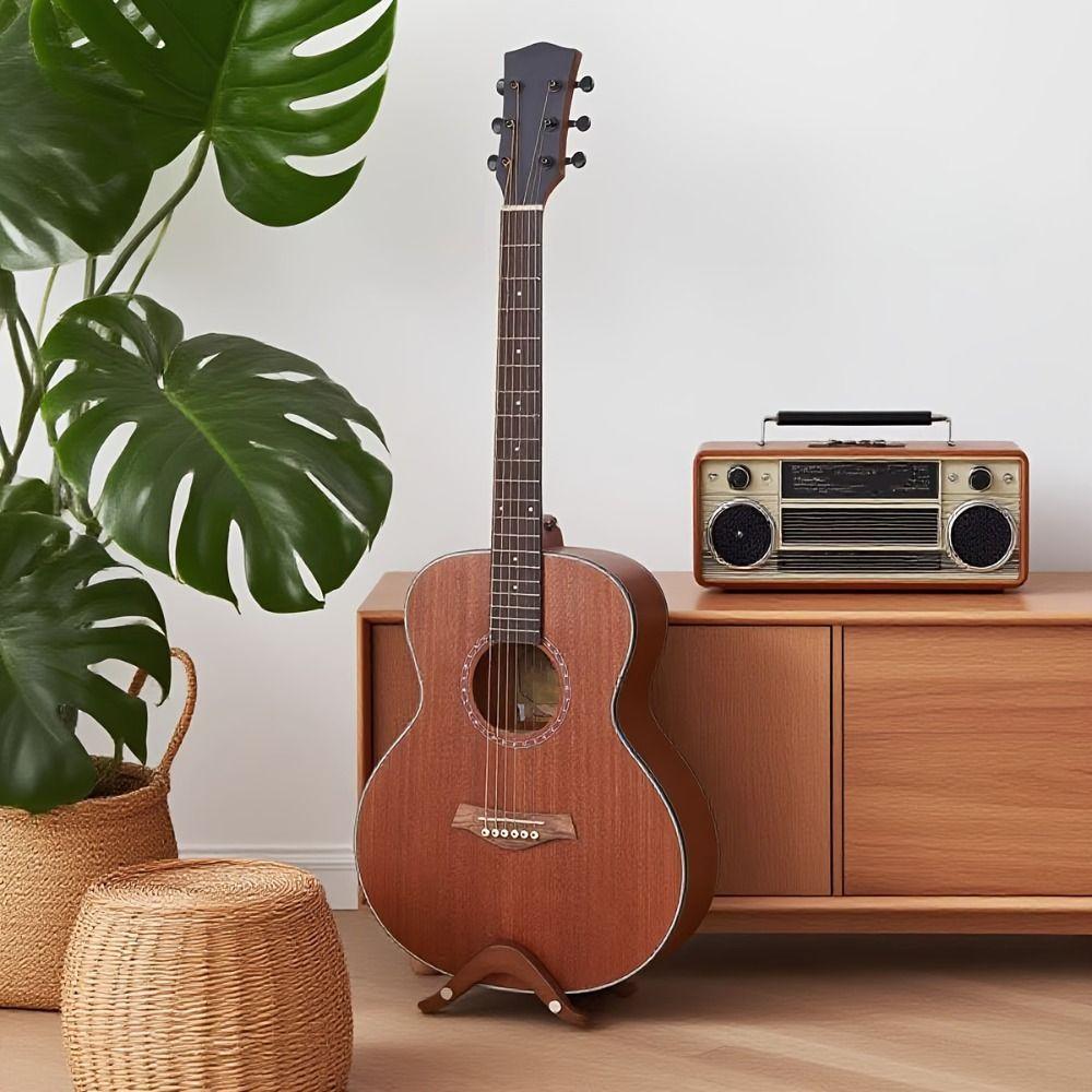 Wooden Guitar Display Holder Adjustable Width Ukuleles Bracket  Studio Use