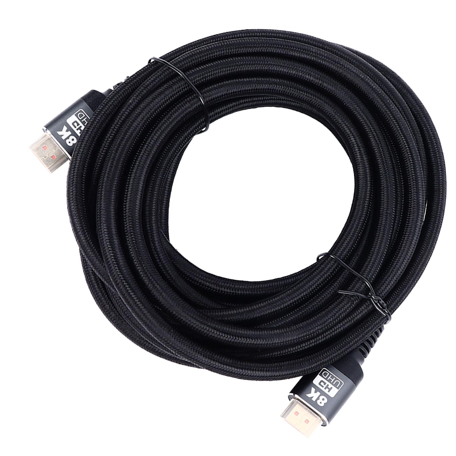 

HD Multimedia Interface Cable Gold Plated 8K Supported 48Gbps Dynamic HDR VRR QMS HD Cable for TV Computer Monitor Type