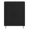 Sideboard in Black Oak Look 69.5 x 34 x 90 cm