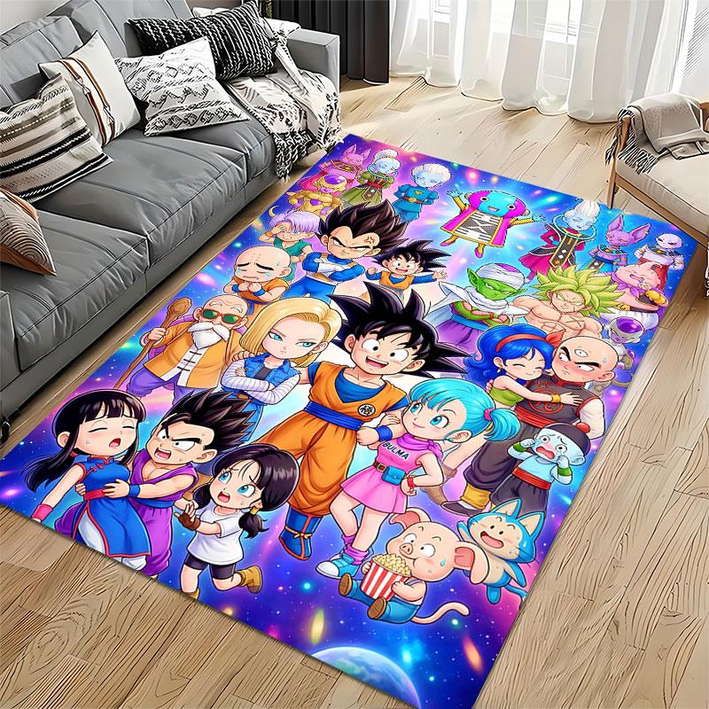 Dragon Ball Anime Characters Carpet Suitable As a Non-slip Mat for the Living Room or Bedroom Sofa