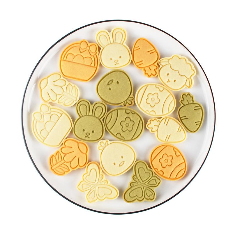 3D Easter Cookie Stencils Multipurpose Reusable DIY Fondant Cake Candy Cookie Cutter Practical Kitchen Baking Gadgets