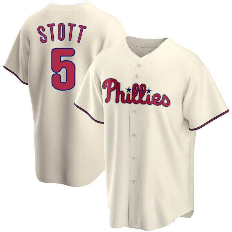 Philadelphia Phillies Baseball Jersey Mens Embroidered V-Neck Sportswear Loose Fit Nylon Athletic Top Fan Wear