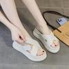 Slippers Women's Summer Sandals 2025 New Thick-soled Muffin Shoes Sandals Fashion Internet Celebrities with Small Fragrant Trend