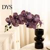 Natürlich aussehende Seidenorchideen-Stiele Künstliche Phalaenopsis-Blüten 10-Kopf-Stiel 3D-Druck Realistische Orchideen Wohnzimmer-Blumenarrangement für
