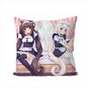 NekoPara Pillow Case For Car Sofa Decorative Home Doublesided Print Plush Square Throw Pillow Cushion Cover