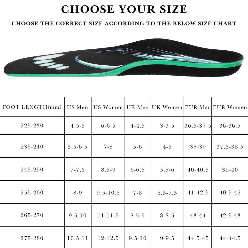 Linkidea Arch Support Shoe 2 Replacement Shoe Inserts for Adidas Daily and Provide Shock Absorption and Cushioning To Reduce Foot Pain Insoles, Pairs,