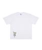 DOUBLE JD Zipper Bear Short Sleeve Tee (White)