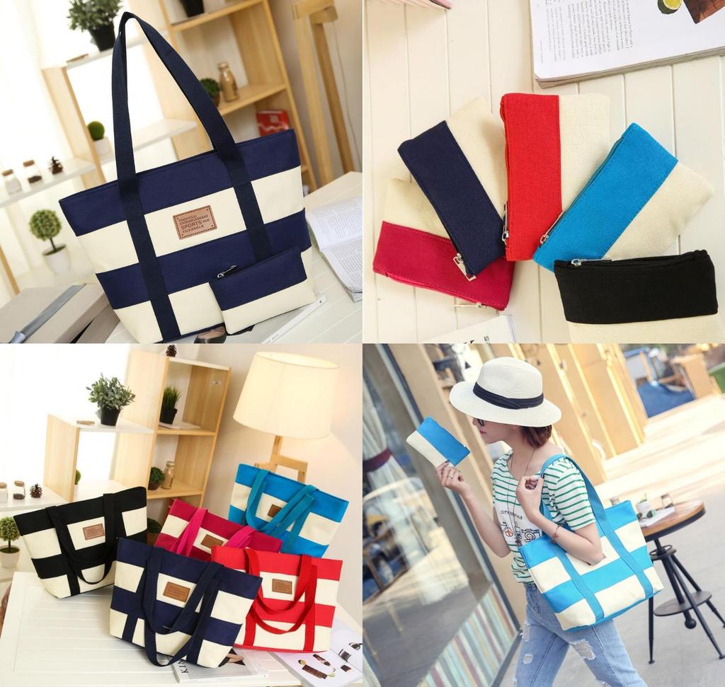 Classic And Stylish Canvas Shoulder Bag For Women With Versatile Design