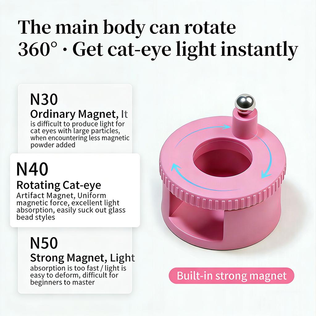 Magnete Für Nägel Rotierendes Maniküre-Kunstwerkzeug Für Nagelgel Glasperleneffekt 3D-Nageldesign Magnetischer Stift Für Salon Zuhause DIY