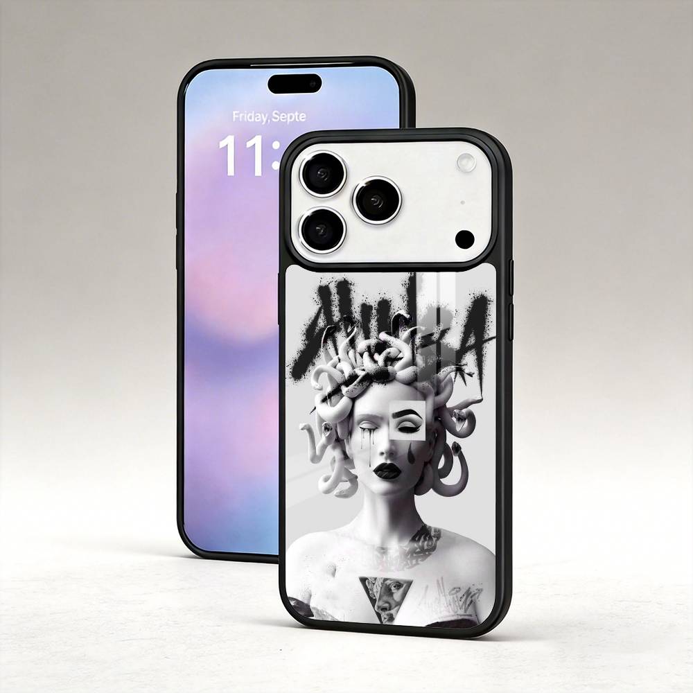 M-Medusa Greek Mythology Phone Case For iPhone 17,16,15,14,13,12,Pro,Max For Magsafe Magnetic Wireless Charging iPhone17