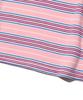 TAILOR STUDIO All Day Multi Stripe Short Sleeve T-Shirt (Pink)