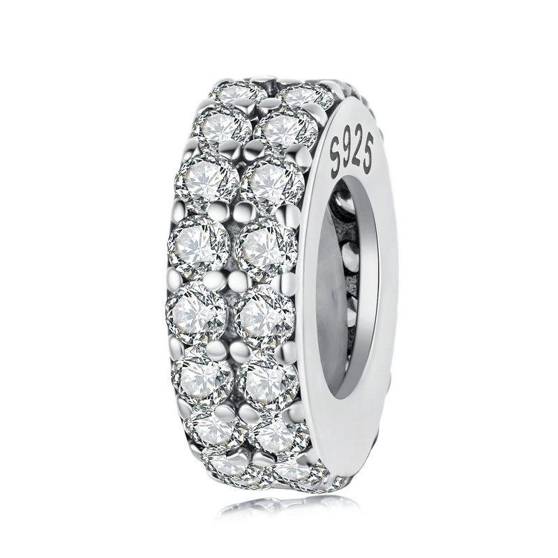 WOSTU 925 Silver Animal Cat Charm Pendant Heart Family Ladybug Bee Beads Fit Original Bracelet DIY Jewelry For Women