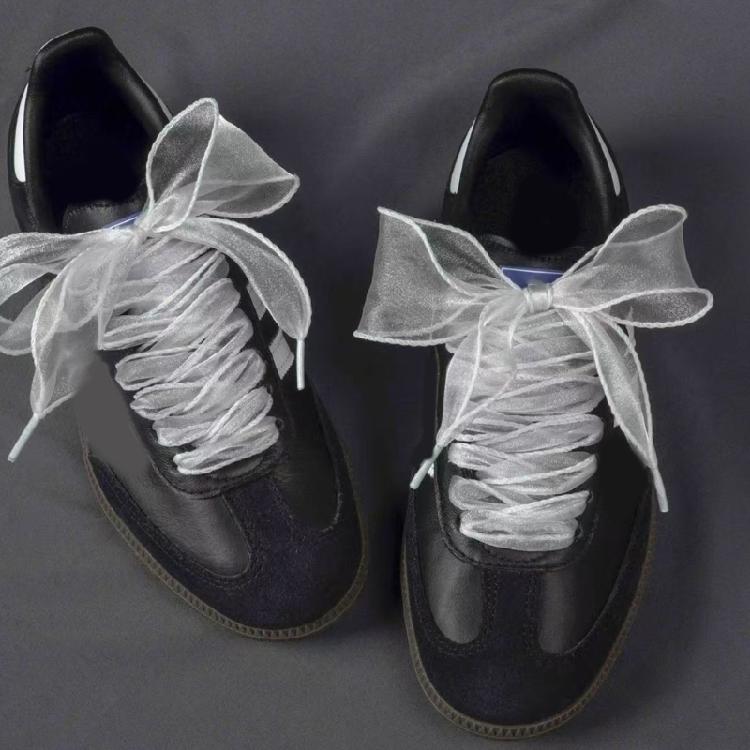 Organza Shoelaces 100cm/120cm Long Trainers Shoe Lace for Adults Kids Flat Shoelaces for Sneakers Running Shoe Boot