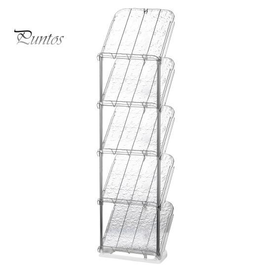 

Наклонная узкая полка для обуви, 5 ярусов, прочная конструкция, простая сборка, органайзер для хранения обуви, вертикальная полка для обуви Five Layers прозрачный