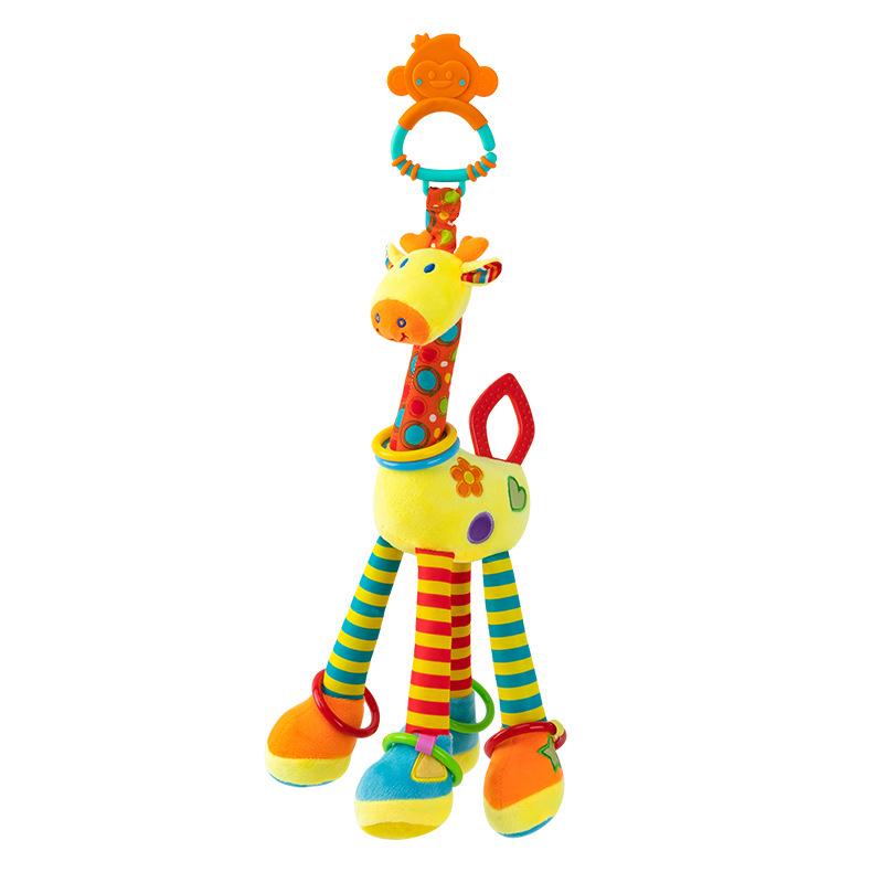 Giraffe Rattle Plush Toy for Crib - Happy Monkey Collection