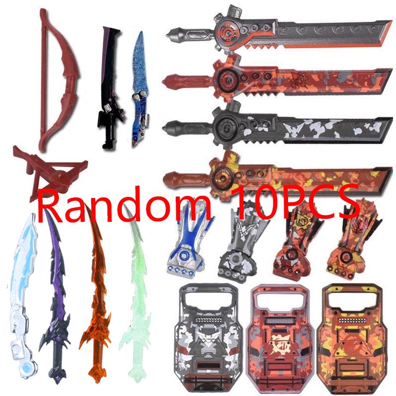 MOC Figure Accessory Building Block Game character Weapons Set Black Eagle Boxing Gloves Armor Shield Dart Machete Brick Toy N22