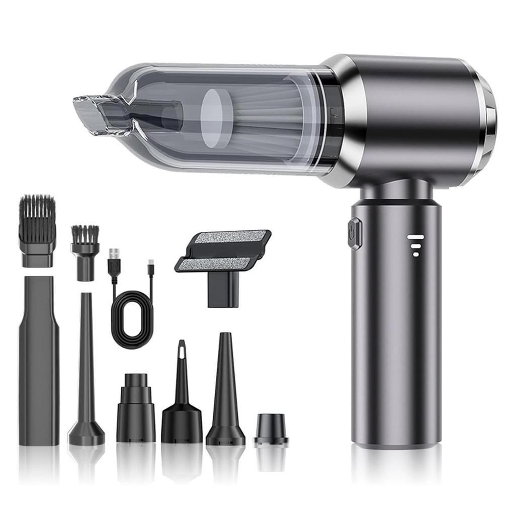 Portable Wireless Brushless Vacuum Cleaner with Adjustable Suction for Car Use