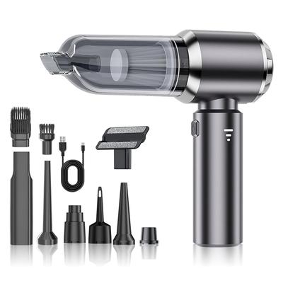 Portable Wireless Brushless Vacuum Cleaner with Adjustable Suction for Car Use