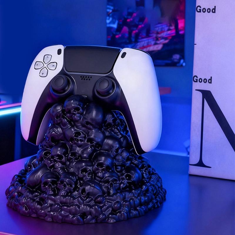 Unique Skeleton Shaped Controller Organizers Stable Support Structure Soft Rubber Construction Gaming Gear Storage Solution
