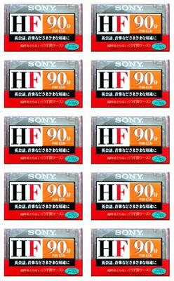 Sony Fita cassete áudio 10 volumes C-90HFA (posição normal)